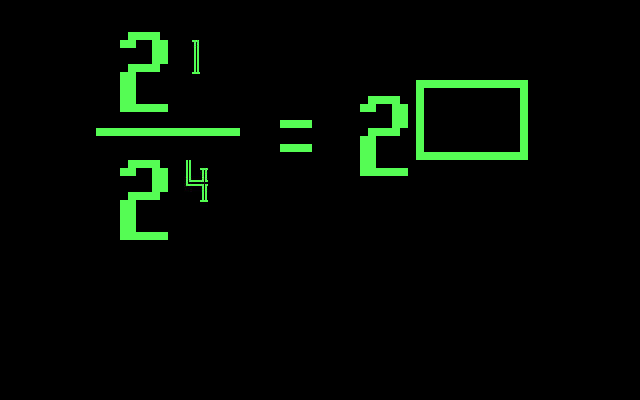 My Math Tutor (DOS) screenshot: Can you answer the questions?