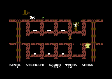 Necromancer (Commodore 64) screenshot: Dead