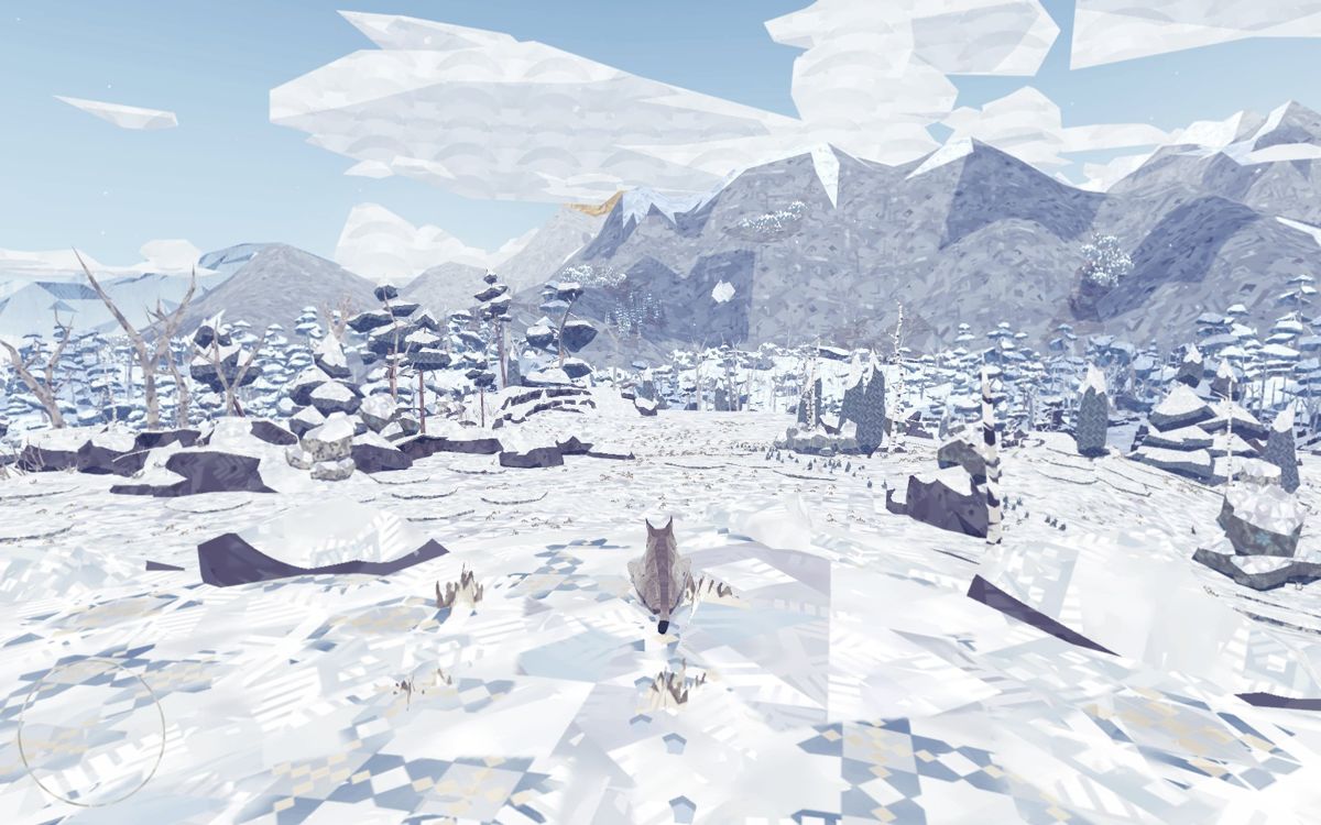 Shelter 2 (Windows) screenshot: Looking out at a winter landcape