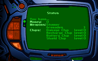 NeoHunter (DOS) screenshot: Checking status