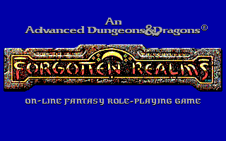 Neverwinter Nights (DOS) screenshot: Opening Title (EGA/VGA)