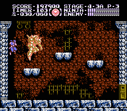 Ninja Gaiden III: The Ancient Ship of Doom (NES) screenshot: Stage 4 boss