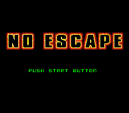 No Escape (Genesis) screenshot: Title screen