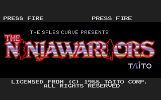 The Ninja Warriors (Amiga) screenshot: Title screen