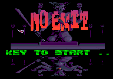 No Exit (Amstrad CPC) screenshot: Title screen