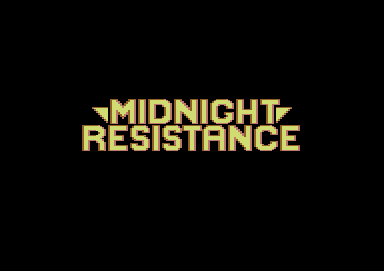 Midnight Resistance (Commodore 64) screenshot: Title screen