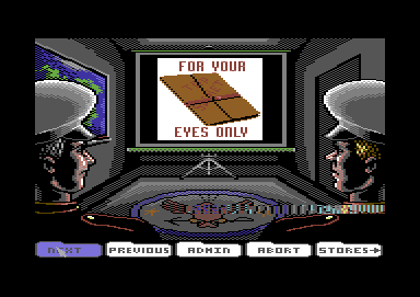 Ocean Ranger (Commodore 64) screenshot: Mission briefing preperation