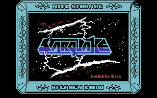 Starquake (Commodore 64) screenshot: Title screen