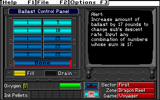 Operation Neptune (DOS) screenshot: No aids for others