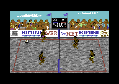 Over the Net! (Commodore 64) screenshot: Didn't quite get to it