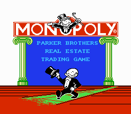 Monopoly (NES) screenshot: Title