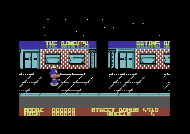 P.C. Fuzz (Commodore 64) screenshot: Launching your club into the air