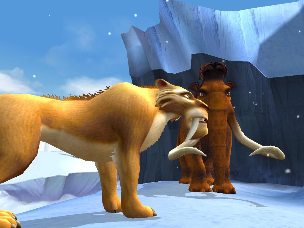 Ice Age 2: The Meltdown (Windows) screenshot: And the rest of the characters: Diego and Manny