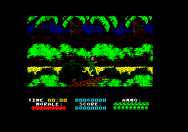 Platoon (Amstrad CPC) screenshot: Game start