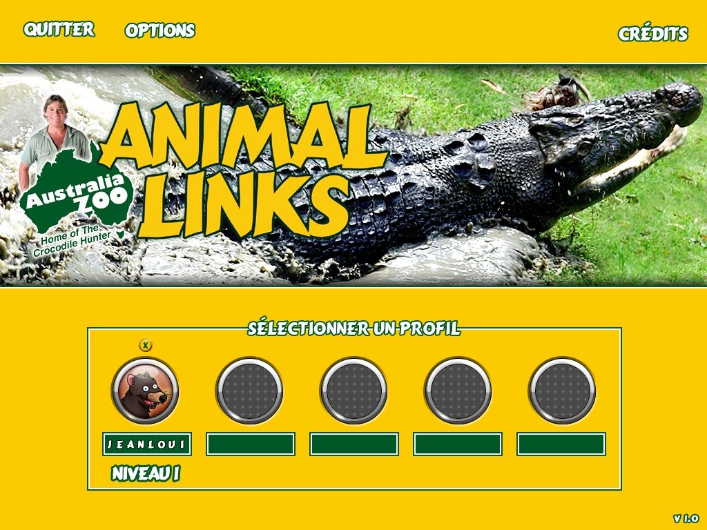 Zoo Quest: Puzzle Fun (Windows) screenshot: Profile created, no more than 8 characters, though