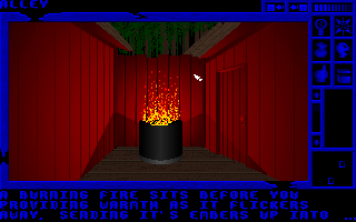 Last Half of Darkness III (DOS) screenshot: Beginning the quest.