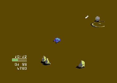 Power (Commodore 64) screenshot: Barely missed