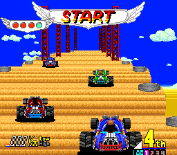 Power Drift (TurboGrafx-16) screenshot: Prepare to race
