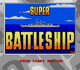 Super Battleship: The Classic Naval Combat Game (Genesis) screenshot: Title screen