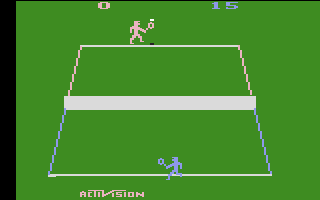 Screenshot of Tennis (Atari 2600, 1981) - MobyGames