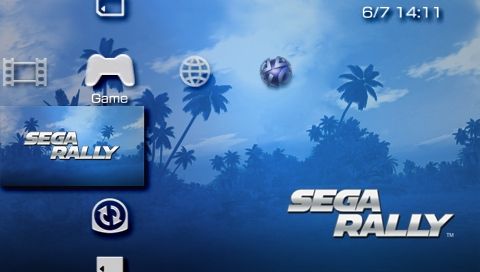 SEGA Rally Revo (PSP) screenshot: Game UMD as seen in PSP XMB