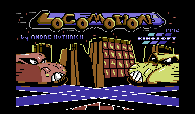 Locomotion (Commodore 64) screenshot: Title screen