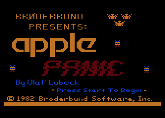 Apple Panic (Atari 8-bit) screenshot: Title Screen