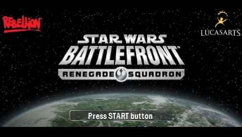 Star Wars: Battlefront - Renegade Squadron (PSP) screenshot: Title screen