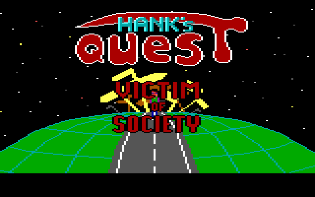 Hank's Quest: Victim of Society (DOS) screenshot: Title screen