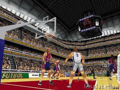 PC Basket 6.0 (Windows) screenshot: In-match action