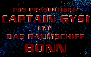 Captain Gysi und das Raumschiff Bonn (DOS) screenshot: Title screen