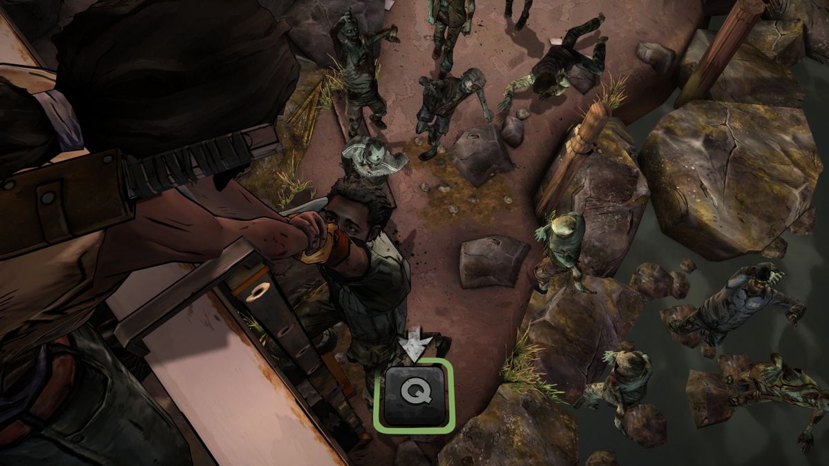 The Walking Dead: Michonne (Windows) screenshot: Episode 1 - The pesky walkers are persistent, if nothing else