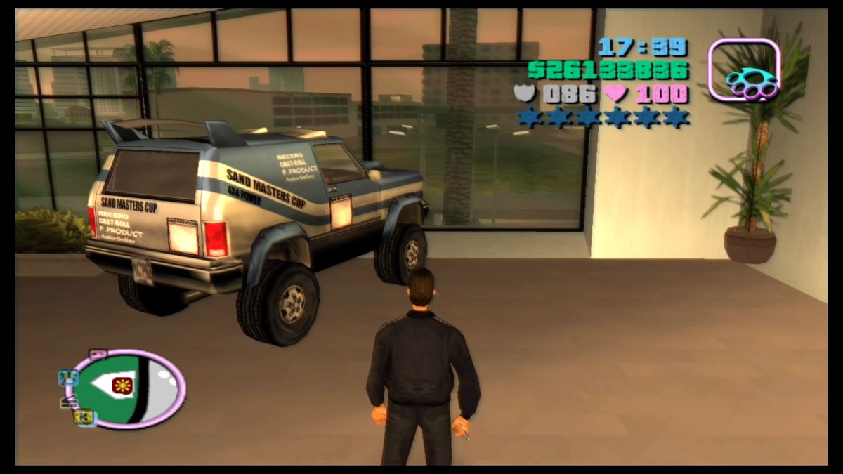 Grand Theft Auto: Vice City (PlayStation 3) screenshot: Car Store