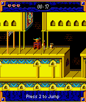 Prince of Persia: Harem Adventures (J2ME) screenshot: The game is saved at these lamps.