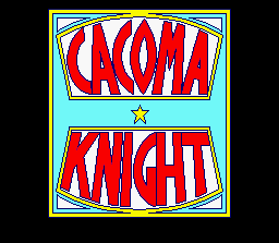 Cacoma Knight in Bizyland (SNES) screenshot: Title Screen #1 (Game Logo)