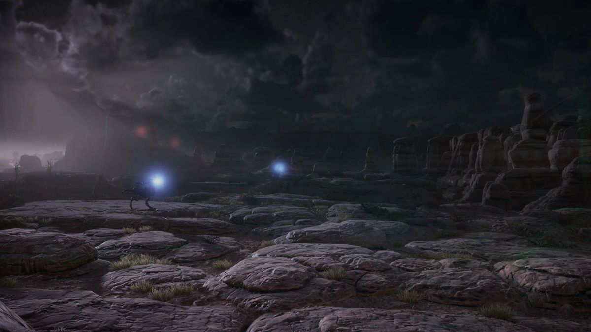 Horizon: Zero Dawn (PlayStation 4) screenshot: Rock desert
