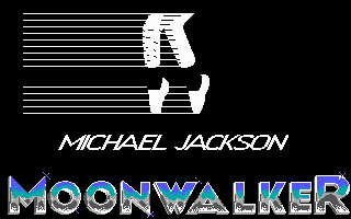 Moonwalker (DOS) screenshot: ...into the Title Screen