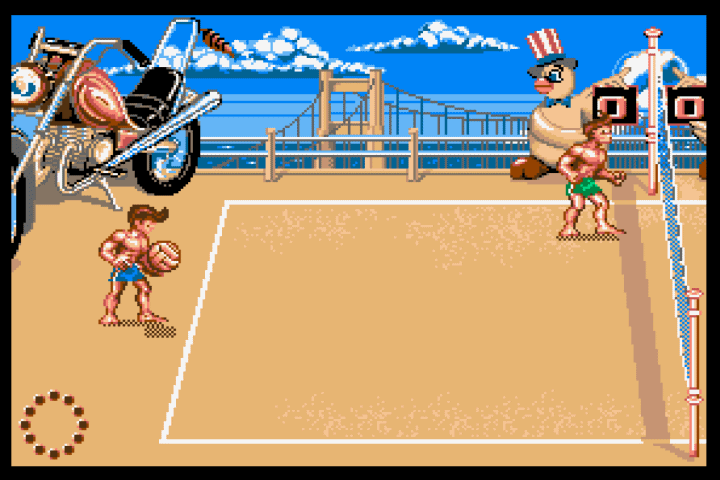 Beach Volley (Amiga) screenshot: New York