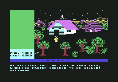 Rings of Zilfin (Commodore 64) screenshot: More opening cinematic.