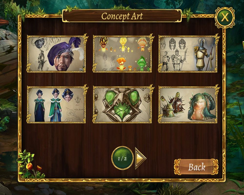 Grim Legends 2: Song of the Dark Swan (Collector's Edition) (Windows) screenshot: First page of the concept art