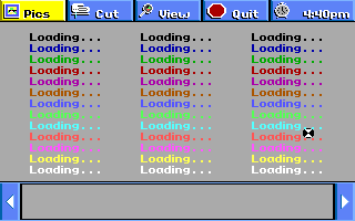 Electric Jigsaw (DOS) screenshot: Loading... (VGA)