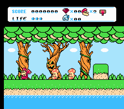 Don Doko Don 2 (NES) screenshot: The Forest