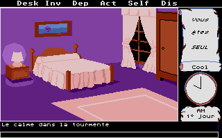Mortville Manor (Atari ST) screenshot: Your room
