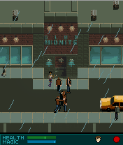Constantine (J2ME) screenshot: Ambushed outside the club.