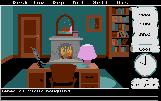 Mortville Manor (Atari ST) screenshot: Desk