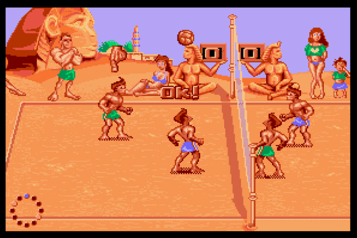 Beach Volley (Amiga) screenshot: Seems to be Cairo.