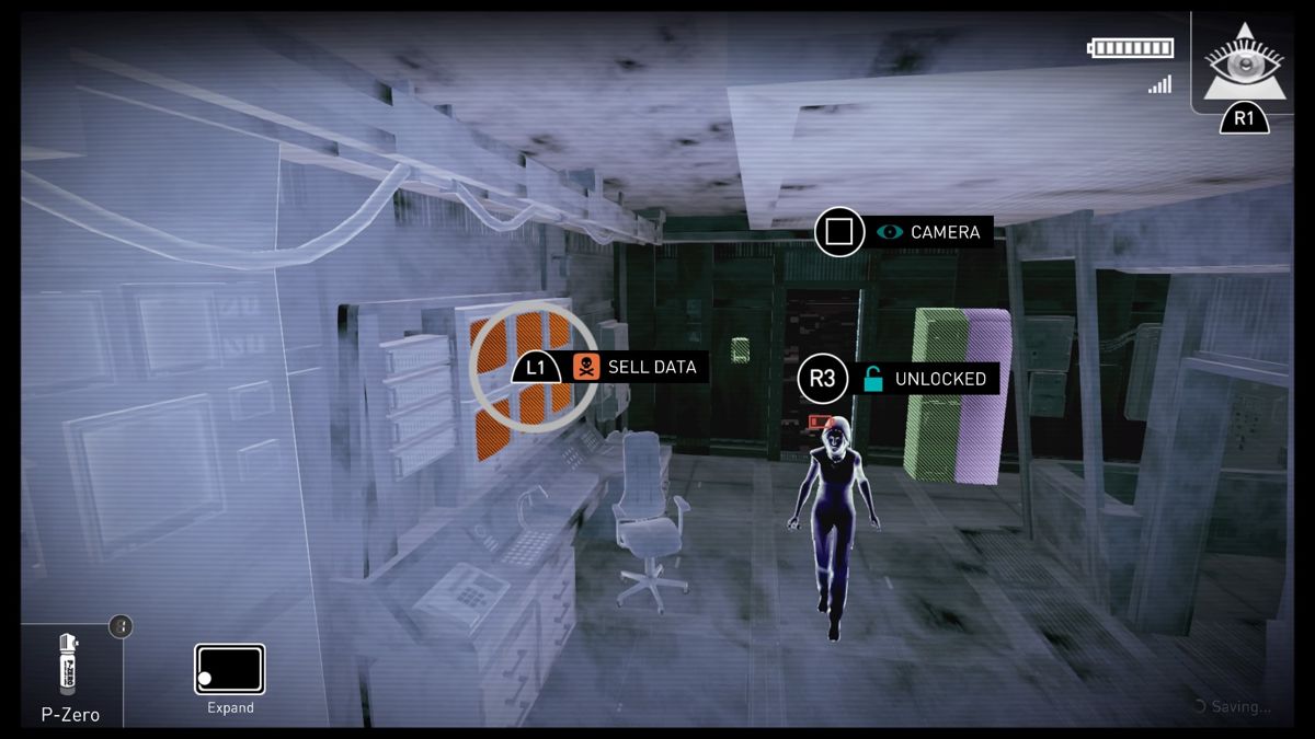 République (PlayStation 4) screenshot: Episode 5 - Selling data