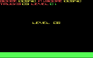 Offroad (DOS) screenshot: Starting level 2