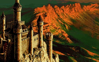 Ishar 3: The Seven Gates of Infinity (DOS) screenshot: A castle from the introduction