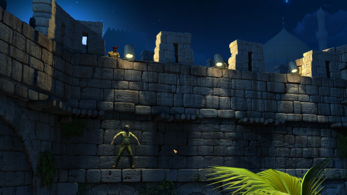 Lost Horizon 2 (Windows) screenshot: Climbing the well-guarded walls of Port Said